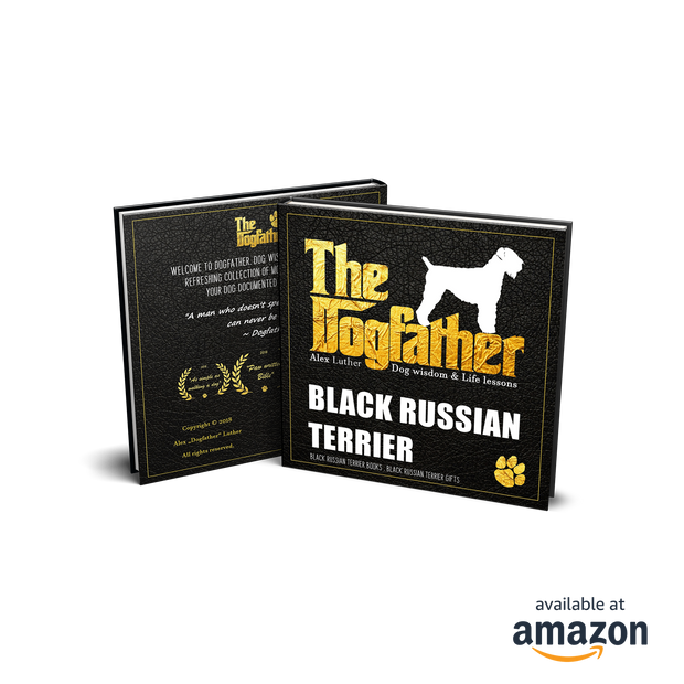 Black Russian Terrier Book - The Dogfather: Dog wisdom & Life lessons