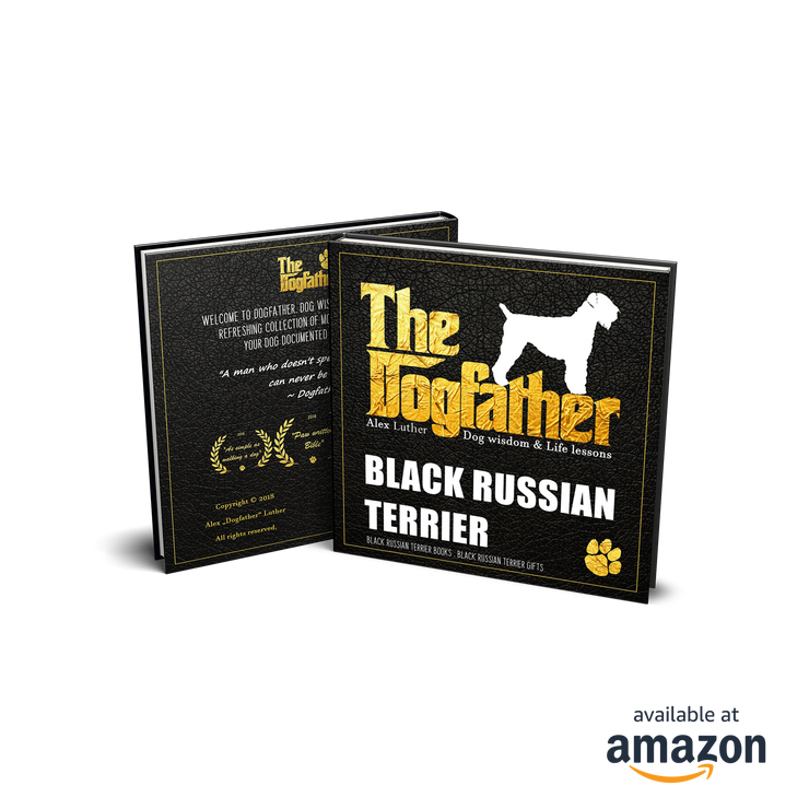 Black Russian Terrier Book - The Dogfather: Dog wisdom & Life lessons