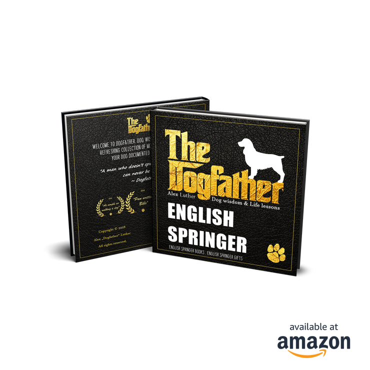 English Springer Book - The Dogfather: Dog wisdom & Life lessons