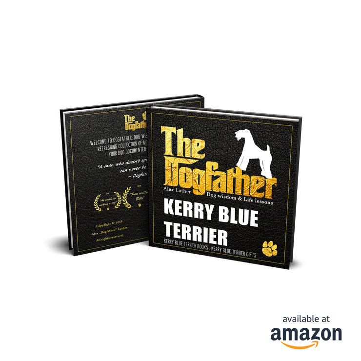 Kerry Blue Terrier Book - The Dogfather: Dog wisdom & Life lessons