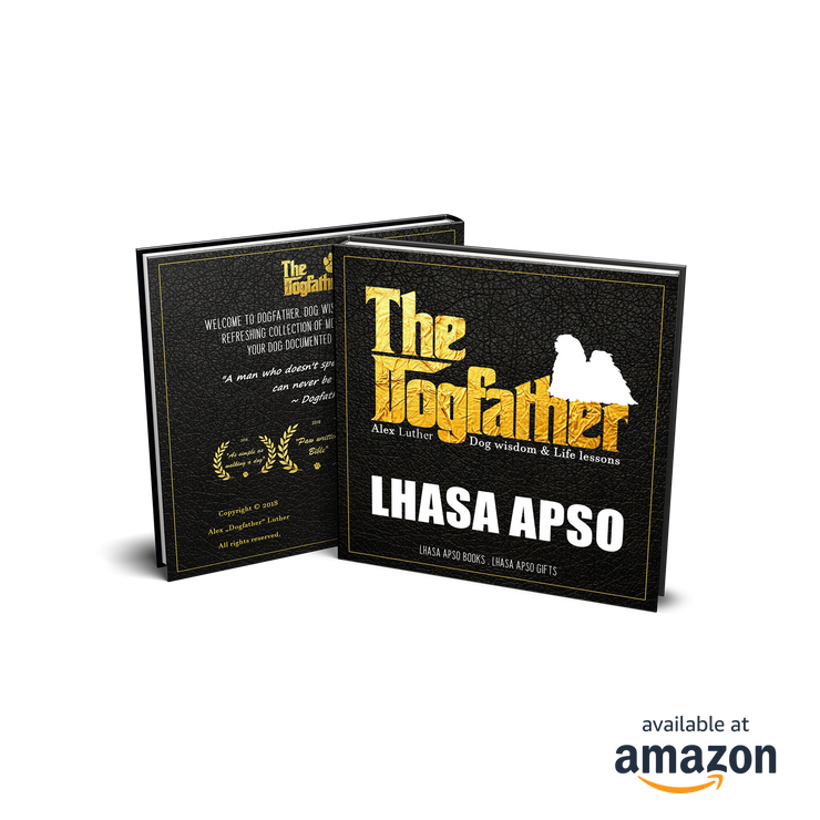 Lhasa Apso Book - The Dogfather: Dog wisdom & Life lessons