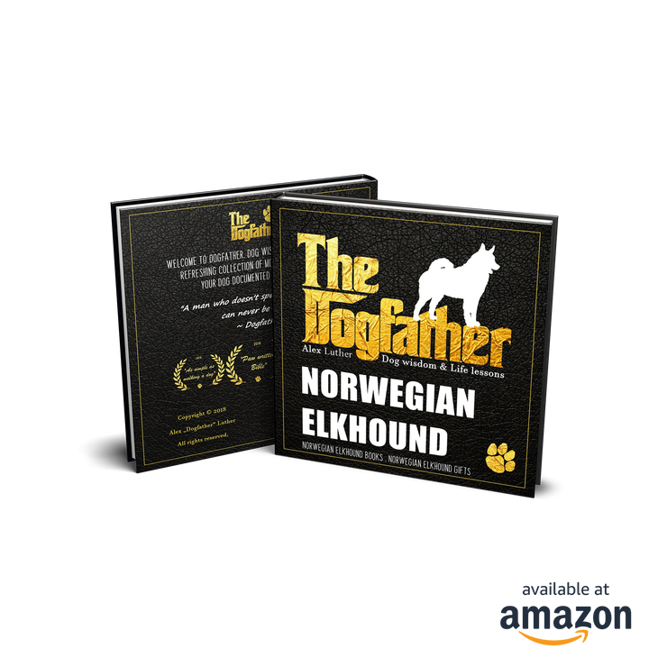 Norwegian Elkhound Book - The Dogfather: Dog wisdom & Life lessons
