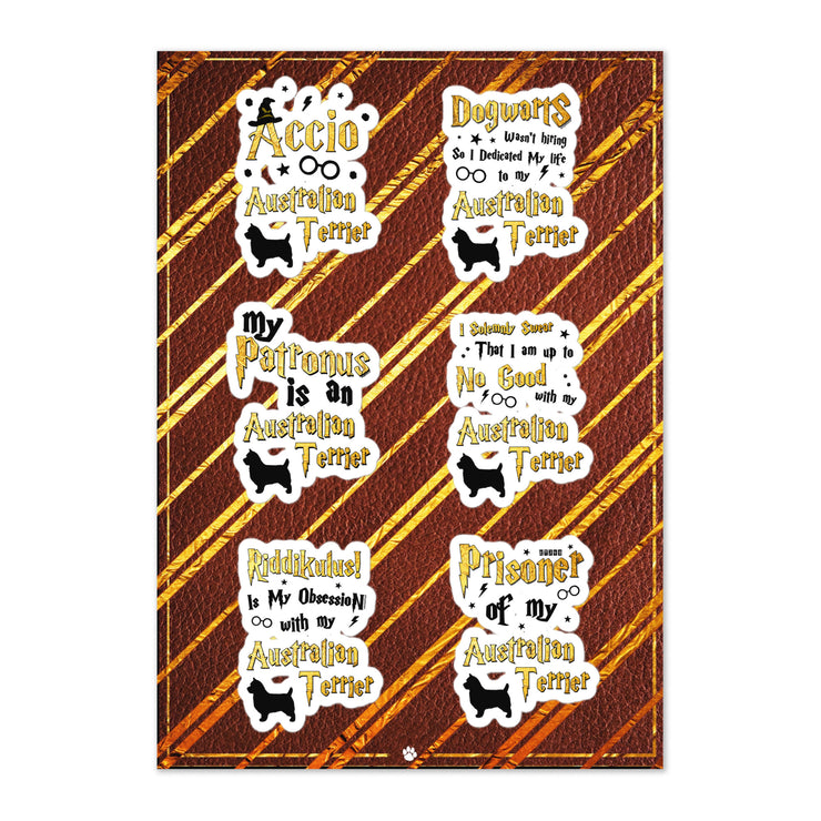 Australian Terrier Stickers – Australian Terrier Sticker Sheet