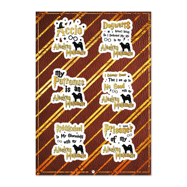 Alaskan Malamute Stickers – Alaskan Malamute Sticker Sheet