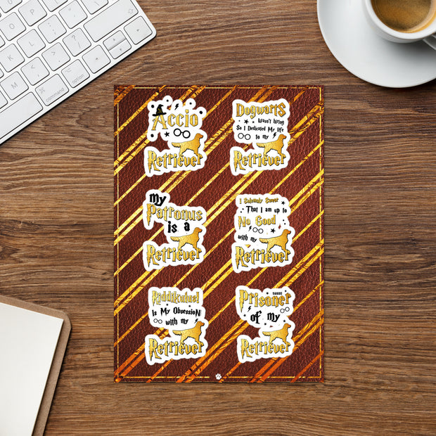 Golden Retriever Stickers – Golden Retriever Sticker Sheet