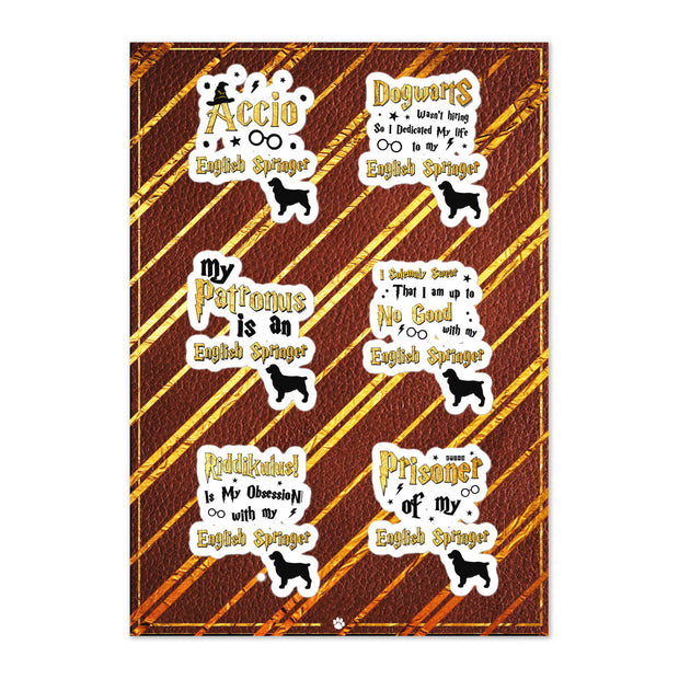 English Springer Stickers – English Springer Sticker Sheet