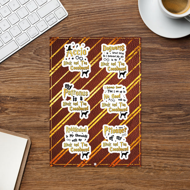 Black and Tan Coonhound Stickers – Black and Tan Coonhound Sticker Sheet