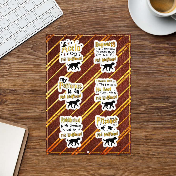 Irish Wolfhound Stickers – Irish Wolfhound Sticker Sheet
