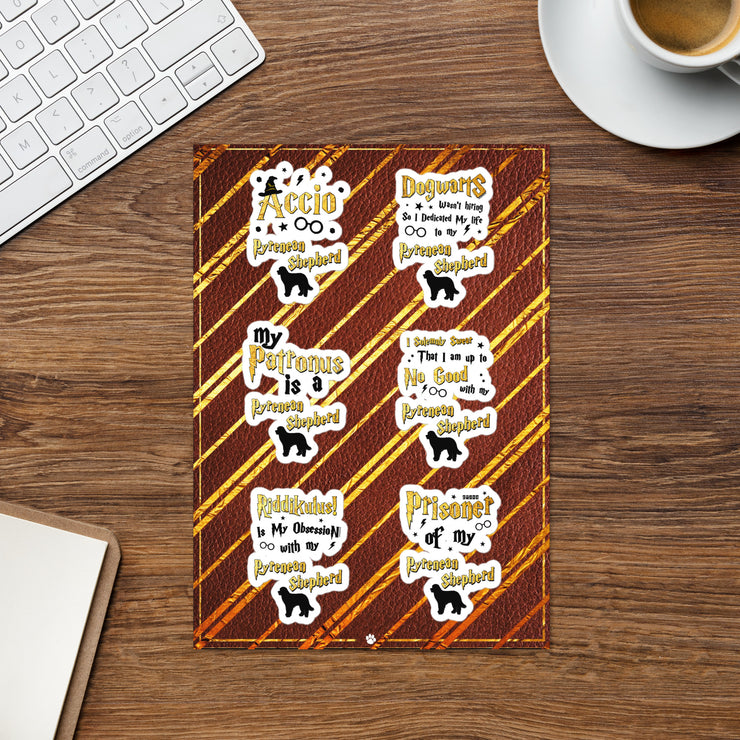 Pyrenean Shepherd Stickers – Pyrenean Shepherd Sticker Sheet