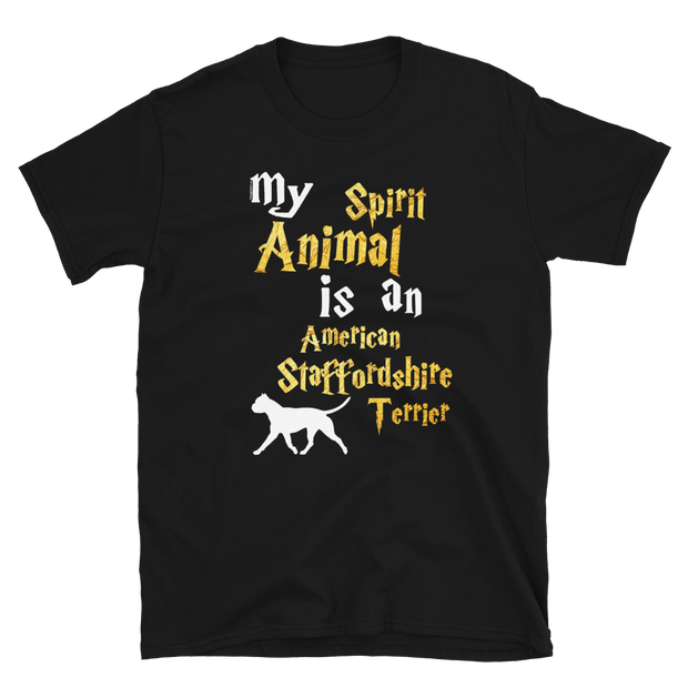 American Staffordshire Terrier T shirt -  Spirit Animal Unisex T-shirt