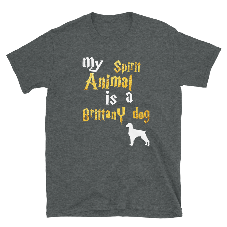 Brittany Dog T shirt -  Spirit Animal Unisex T-shirt