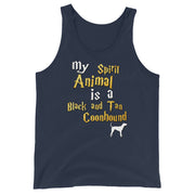 Black and Tan Coonhound Tank Top -  Spirit Animal Unisex