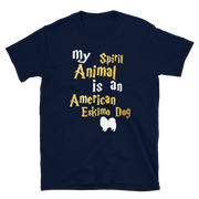 American Eskimo Dog T shirt -  Spirit Animal Unisex T-shirt