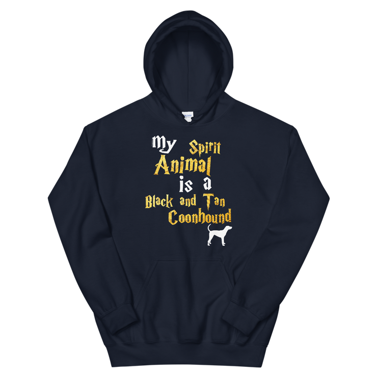 Black and Tan Coonhound Hoodie -  Spirit Animal Unisex Hoodie