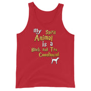 Black and Tan Coonhound Tank Top -  Spirit Animal Unisex
