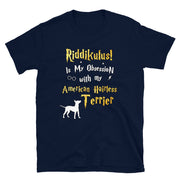 American Hairless Terrier T Shirt - Riddikulus Shirt