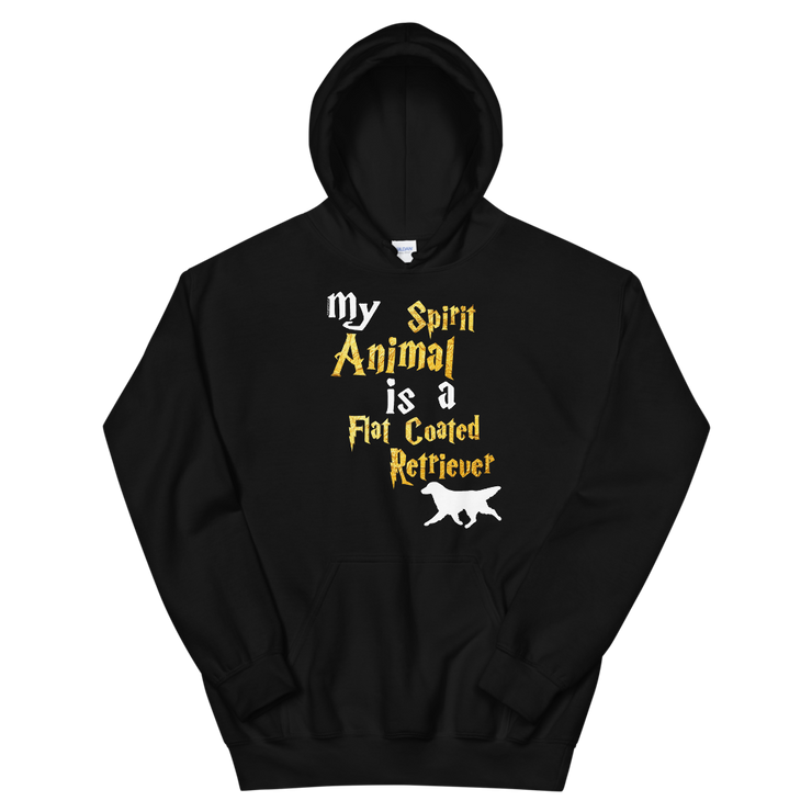 Flat Coated Retriever Hoodie -  Spirit Animal Unisex Hoodie