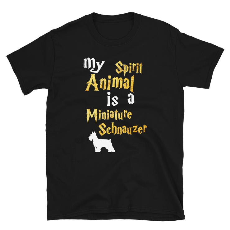 Miniature Schnauzer T shirt -  Spirit Animal Unisex T-shirt