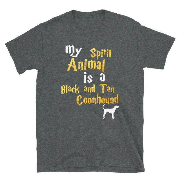 Black and Tan Coonhound T shirt -  Spirit Animal Unisex T-shirt