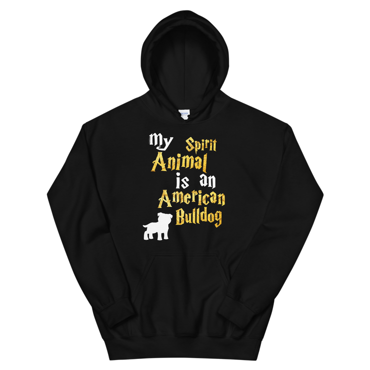 American Bulldog Hoodie -  Spirit Animal Unisex Hoodie