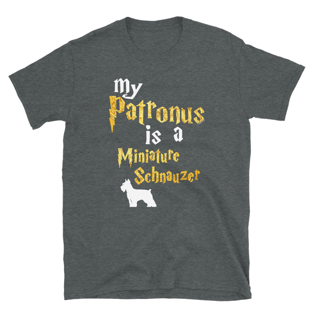 Miniature Schnauzer T shirt -  Patronus Unisex T-shirt
