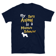Miniature Schnauzer T shirt -  Spirit Animal Unisex T-shirt