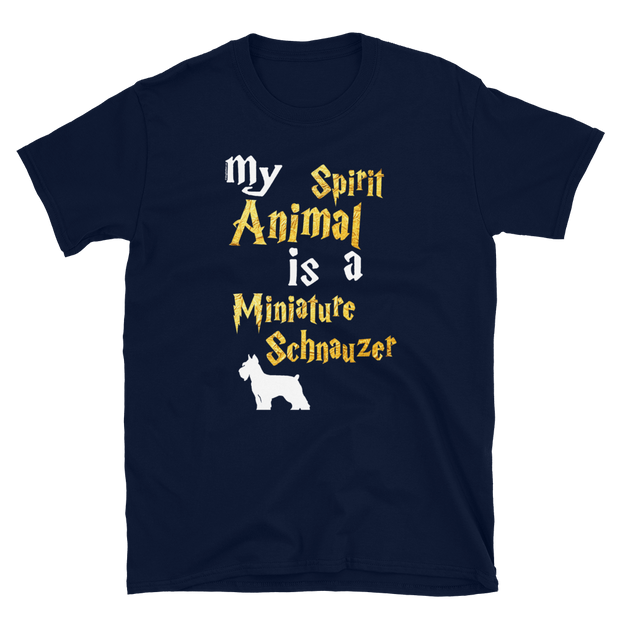 Miniature Schnauzer T shirt -  Spirit Animal Unisex T-shirt