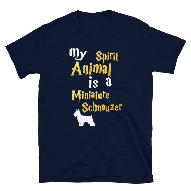 Miniature Schnauzer T shirt -  Spirit Animal Unisex T-shirt