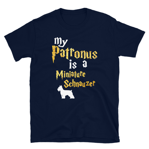 Miniature Schnauzer T shirt -  Patronus Unisex T-shirt