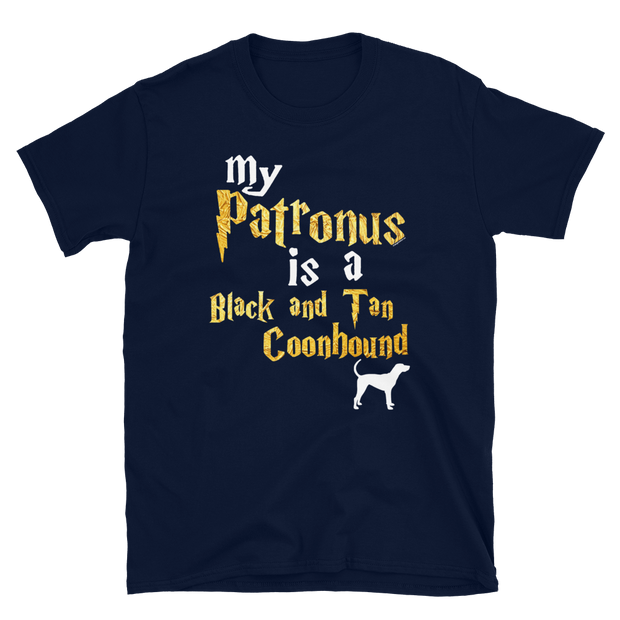 Black and Tan Coonhound T shirt -  Patronus Unisex T-shirt