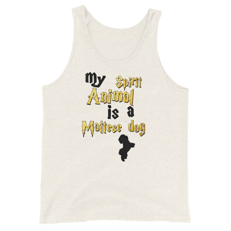 Maltese dog Tank Top - Spirit Animal Unisex