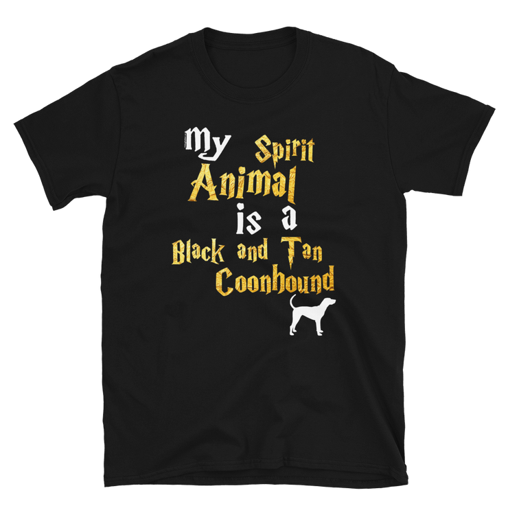 Black and Tan Coonhound T shirt -  Spirit Animal Unisex T-shirt