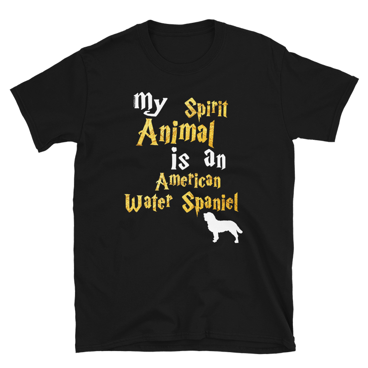 American Water Spaniel T shirt -  Spirit Animal Unisex T-shirt