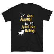 American Bulldog T shirt -  Spirit Animal Unisex T-shirt