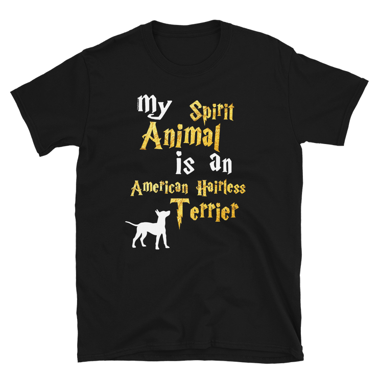 American Hairless Terrier T shirt -  Spirit Animal Unisex T-shirt