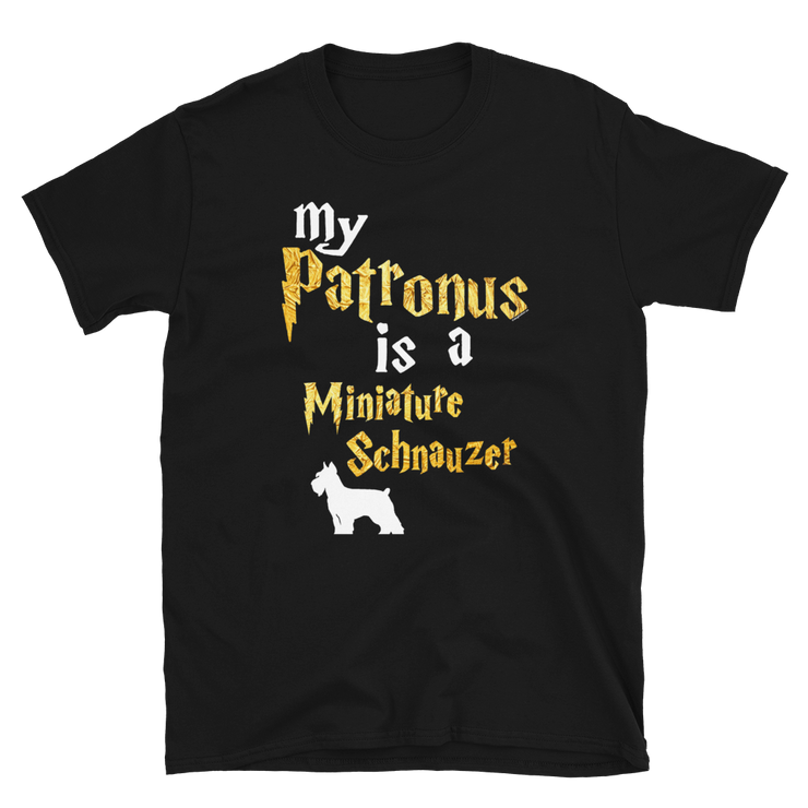 Miniature Schnauzer T shirt -  Patronus Unisex T-shirt