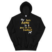 Black and Tan Coonhound Hoodie -  Spirit Animal Unisex Hoodie