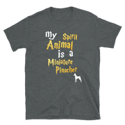 Miniature Pinscher T shirt -  Spirit Animal Unisex T-shirt