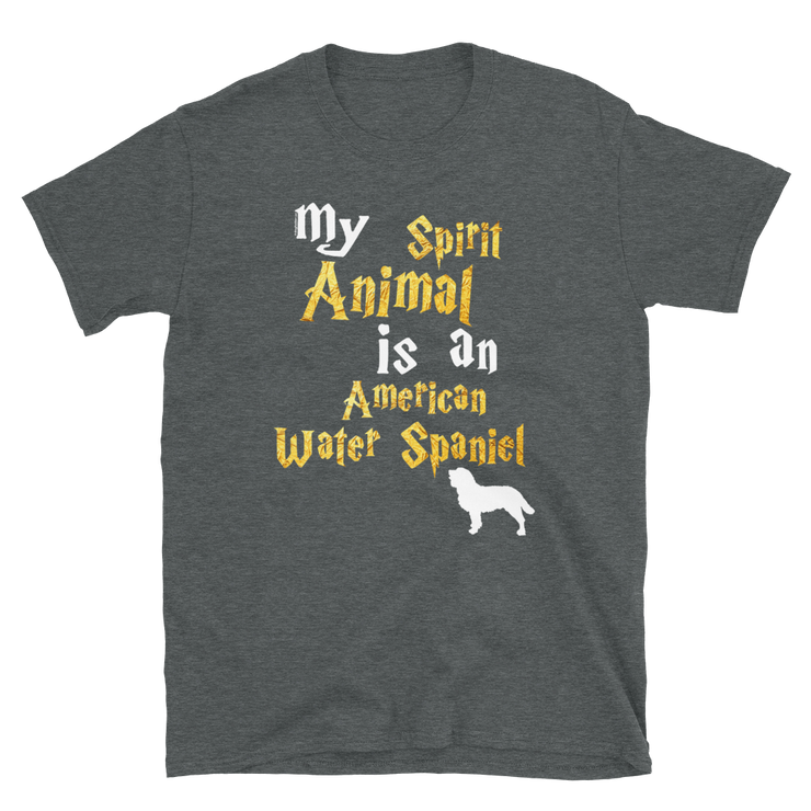 American Water Spaniel T shirt -  Spirit Animal Unisex T-shirt