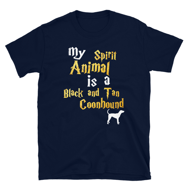 Black and Tan Coonhound T shirt -  Spirit Animal Unisex T-shirt
