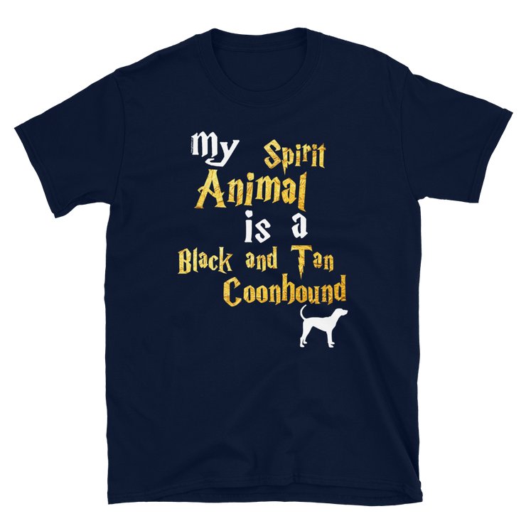 Black and Tan Coonhound T shirt -  Spirit Animal Unisex T-shirt