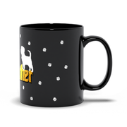 Affenpinscher Dogfather Black Mug