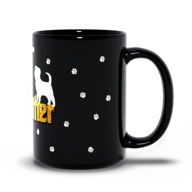 Affenpinscher Dogfather Black Mug