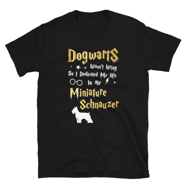 Miniature Schnauzer T Shirt - Dogwarts Shirt