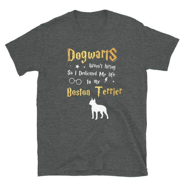 Boston Terrier T Shirt - Dogwarts Shirt