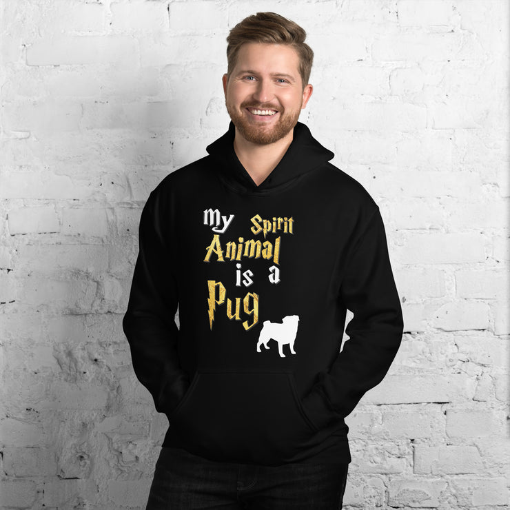 Pug Hoodie -  Spirit Animal Unisex Hoodie