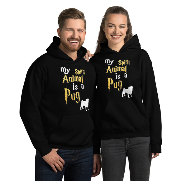 Pug Hoodie -  Spirit Animal Unisex Hoodie