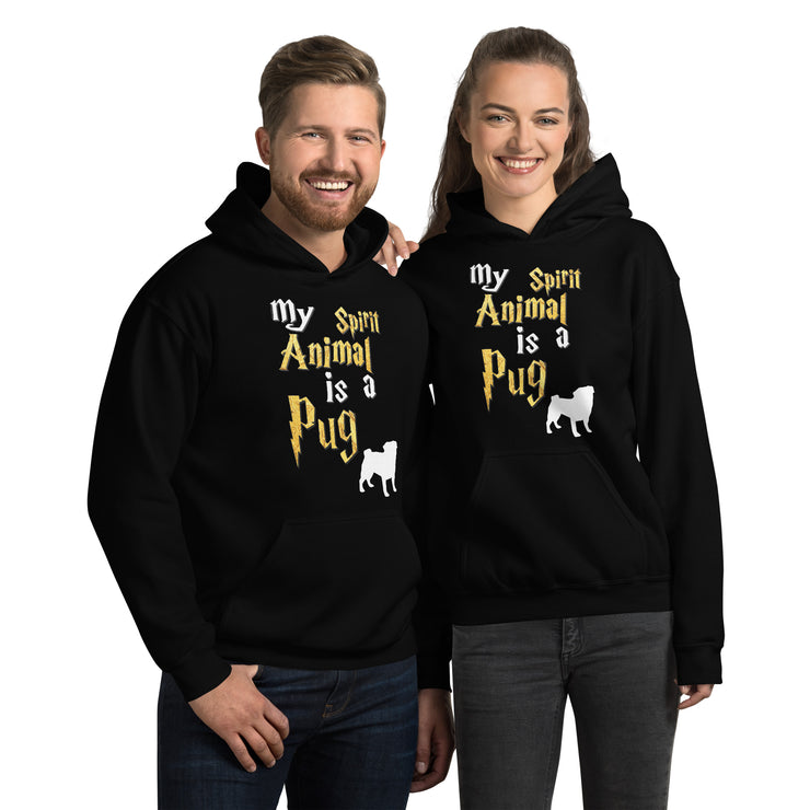 Pug Hoodie -  Spirit Animal Unisex Hoodie