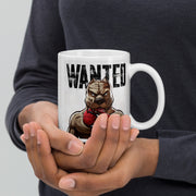 Dog Hero BANG White glossy mug